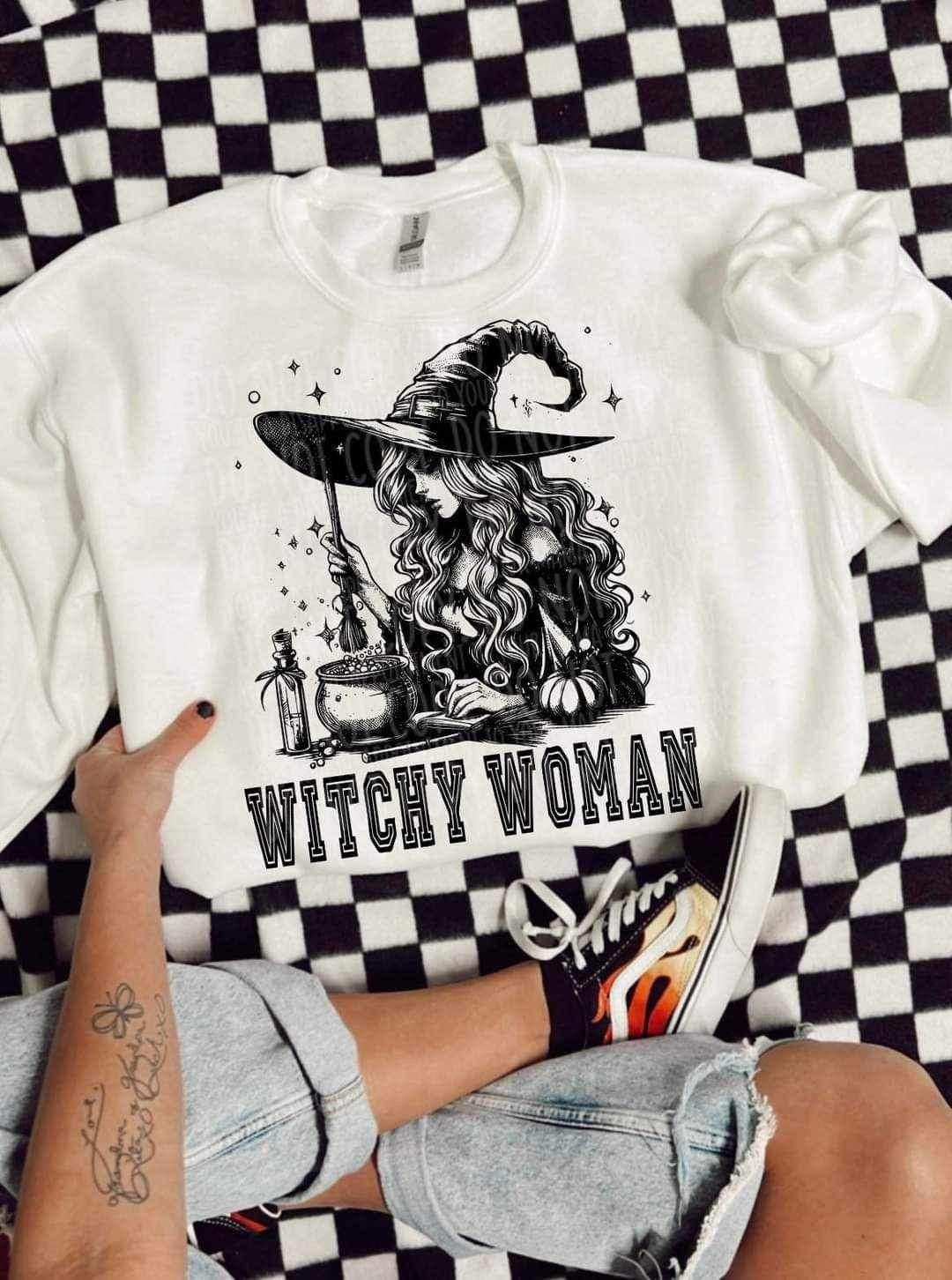 Witchy woman BLACK (LYTTLE) 20801 DTF transfer