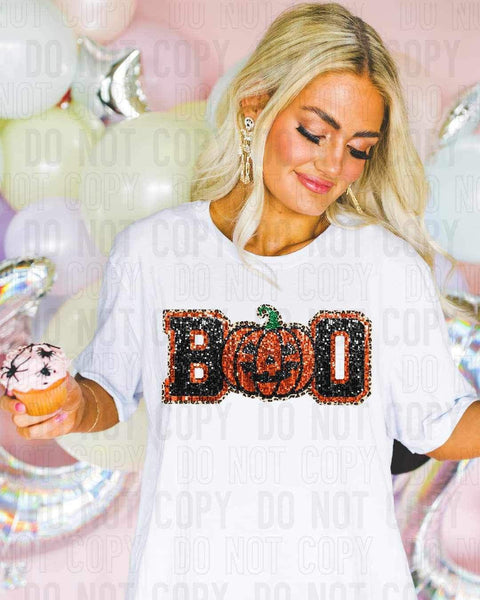 Boo (sequin with pumpkin) 9427 DTF TRANSFER