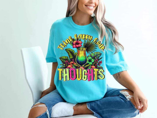 Think happy thoughts drink 31322 DTF transfer