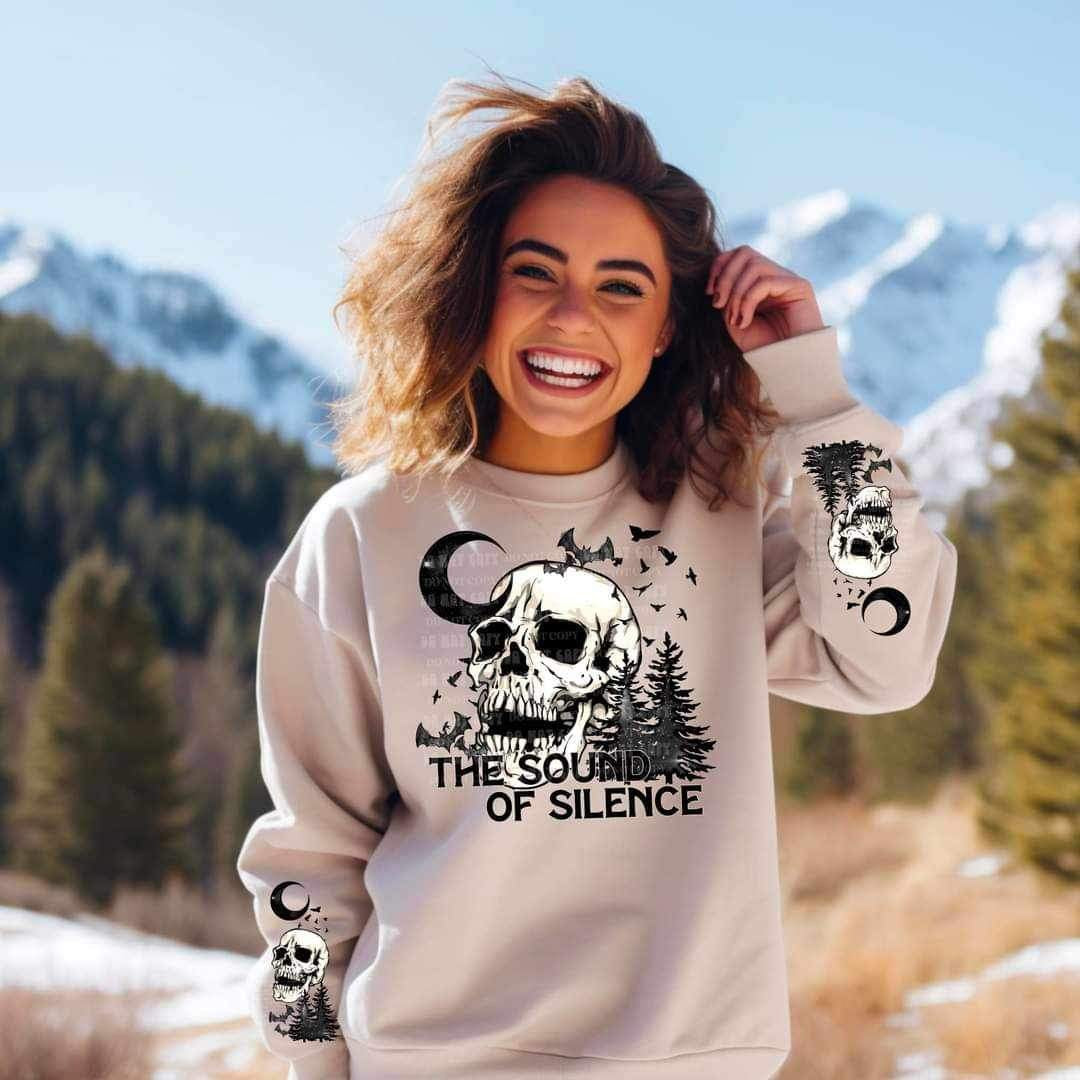 The sound of silence FRONT ONLY 9409 DTF TRANSFER