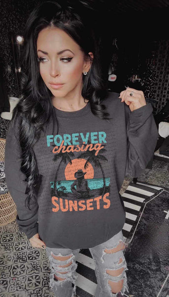 Forever chasing sunsets 31372 DTF transfer