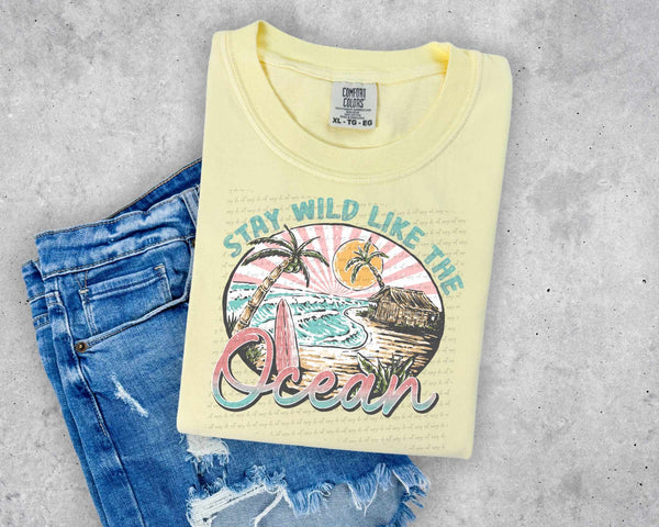 Stay wild like the ocean 31370 DTF transfer