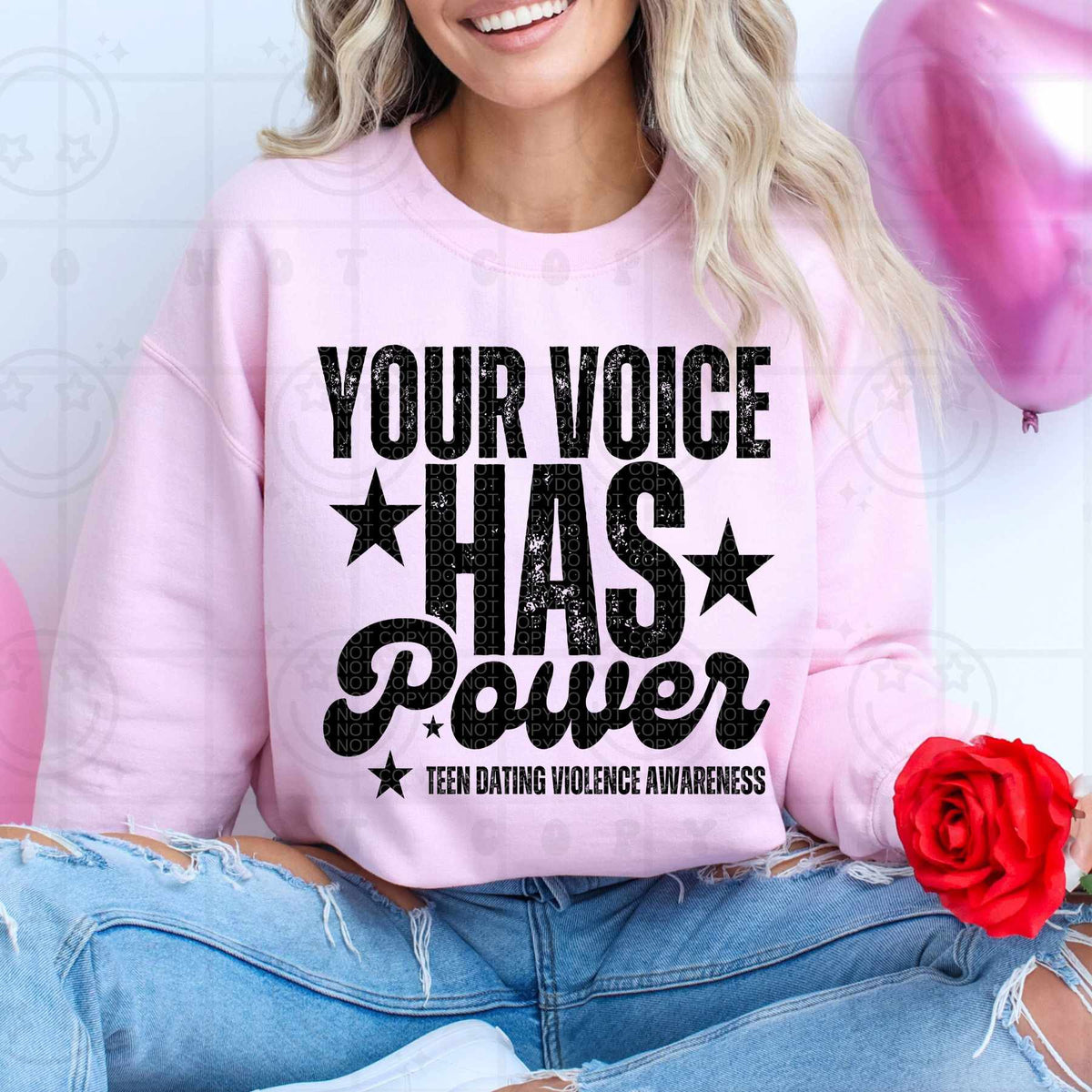 Your voice has power (HW) 79417 DTF transfer