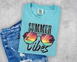 Summer vibes glasses 31363 DTF transfer