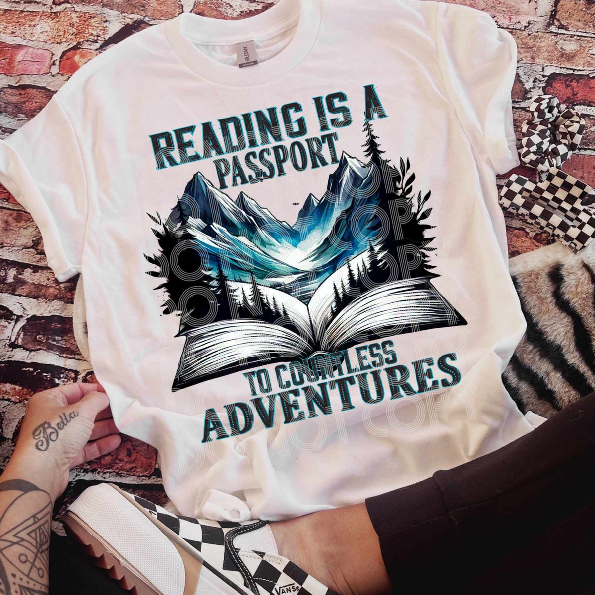 Reading is a passport to countless adventures (DD) 43391 DTF transfer
