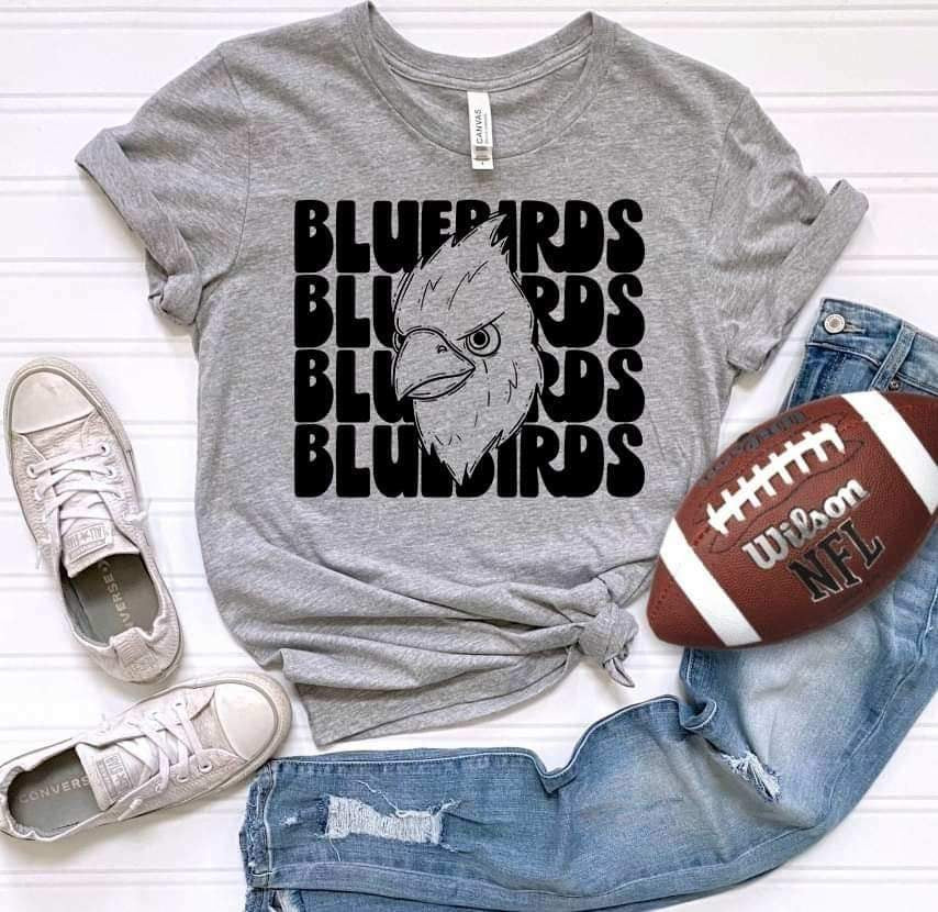 Bluebirds (4 stacks with mascot) 9676 DTF TRANSFER