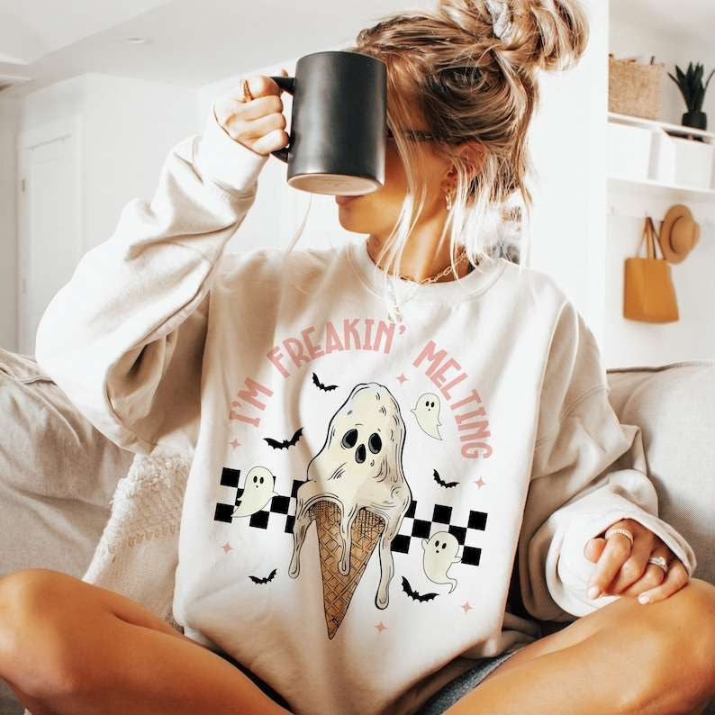 I’m freaking melting ghost ice cream 43403 DTF transfer