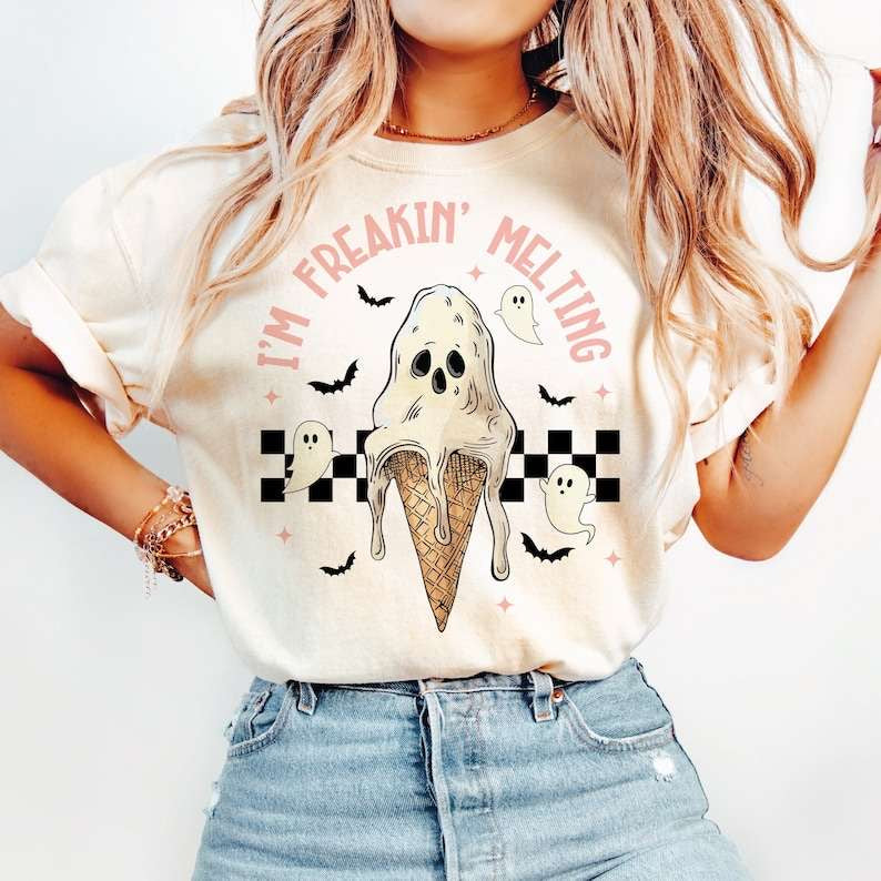 I’m freaking melting ghost ice cream 43403 DTF transfer
