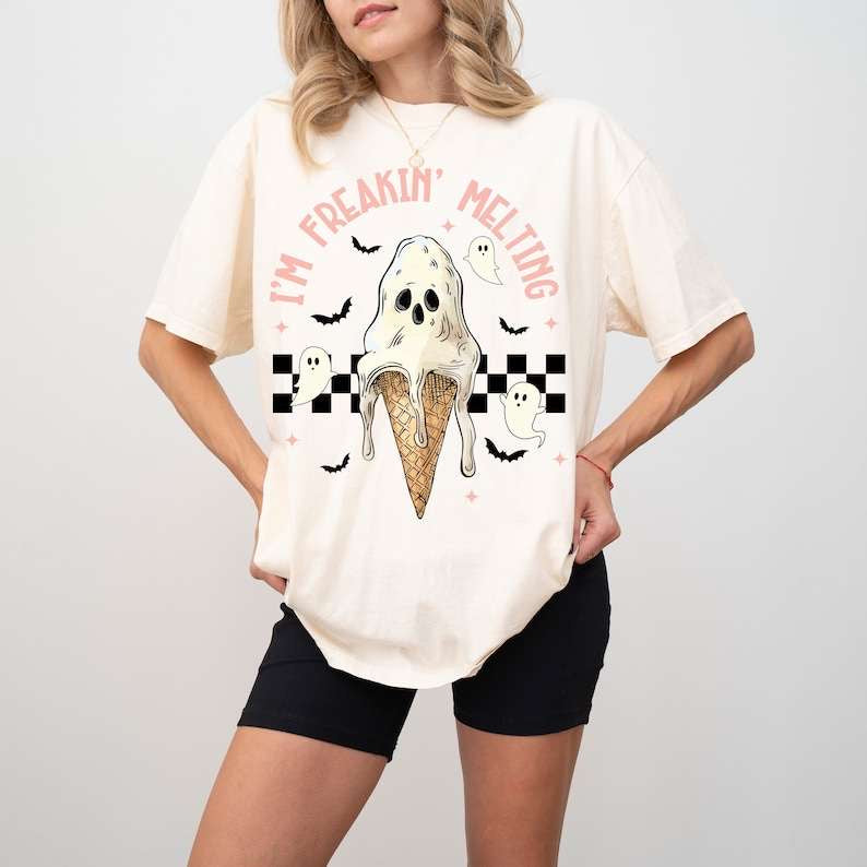 I’m freaking melting ghost ice cream 43403 DTF transfer