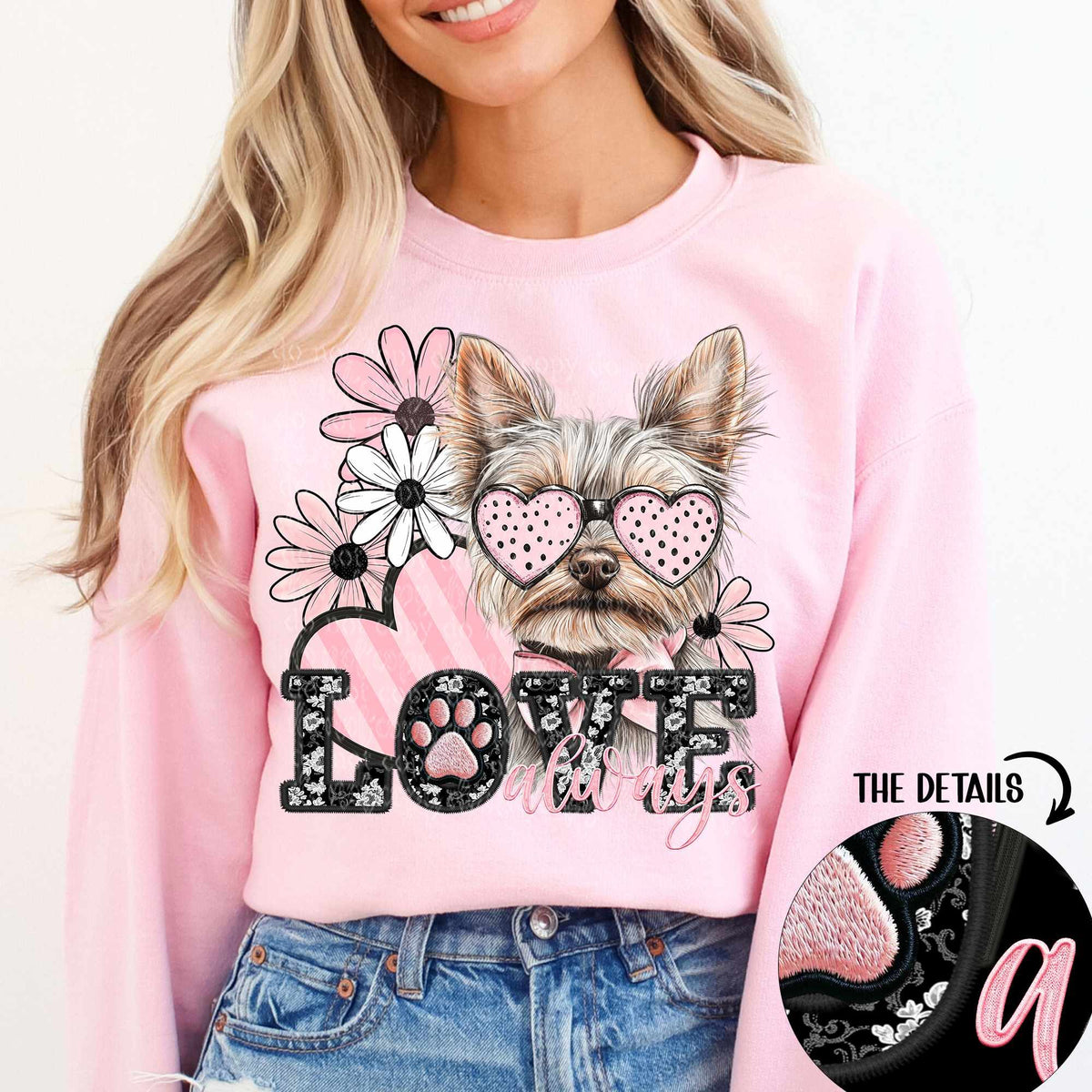 Love always yorkie (TTD) 79447 DTF transfer