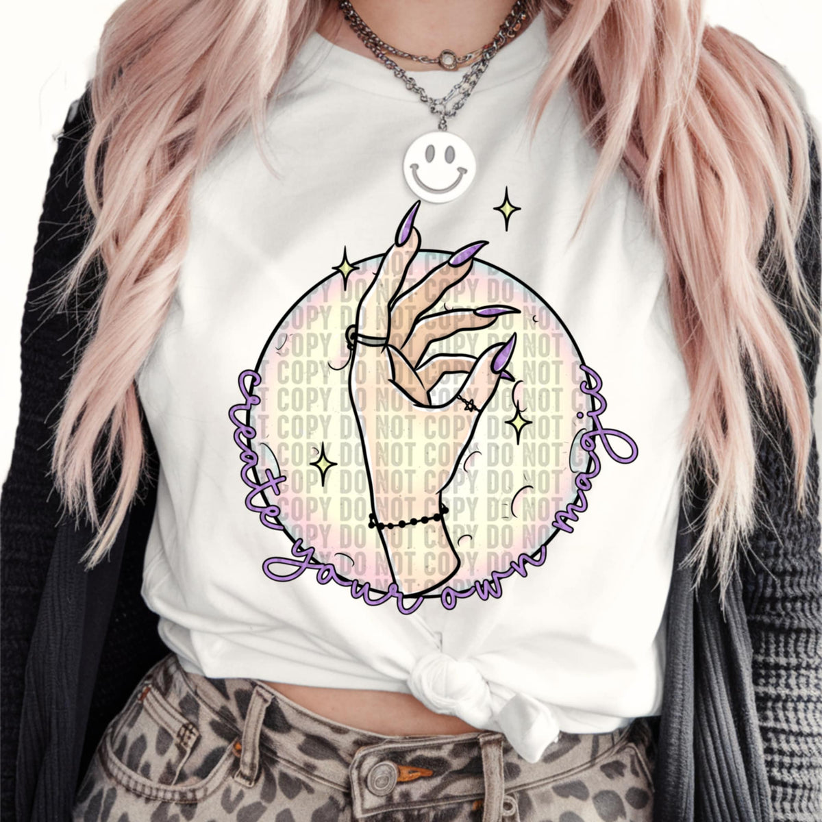 Create your own magic witch hand (lane) DTF transfer