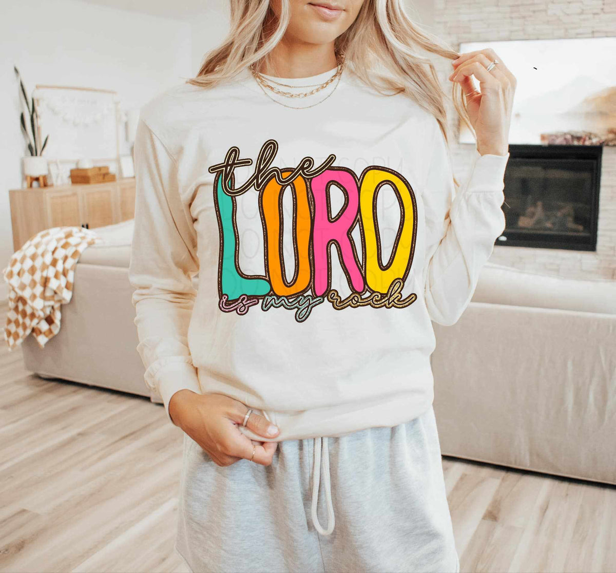 The lord is my rock colorful (C’s) 79472 DTF transfer