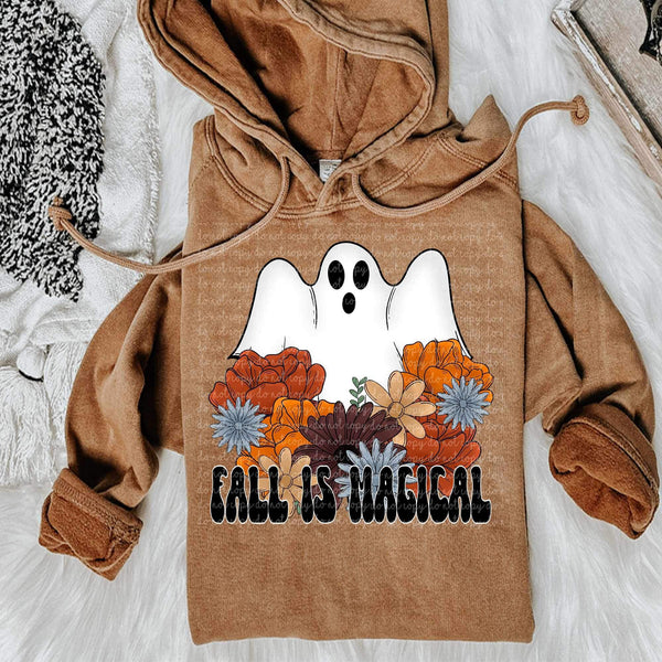 Fall is magical (ghost with flowers) 9655 DTF TRANSFER