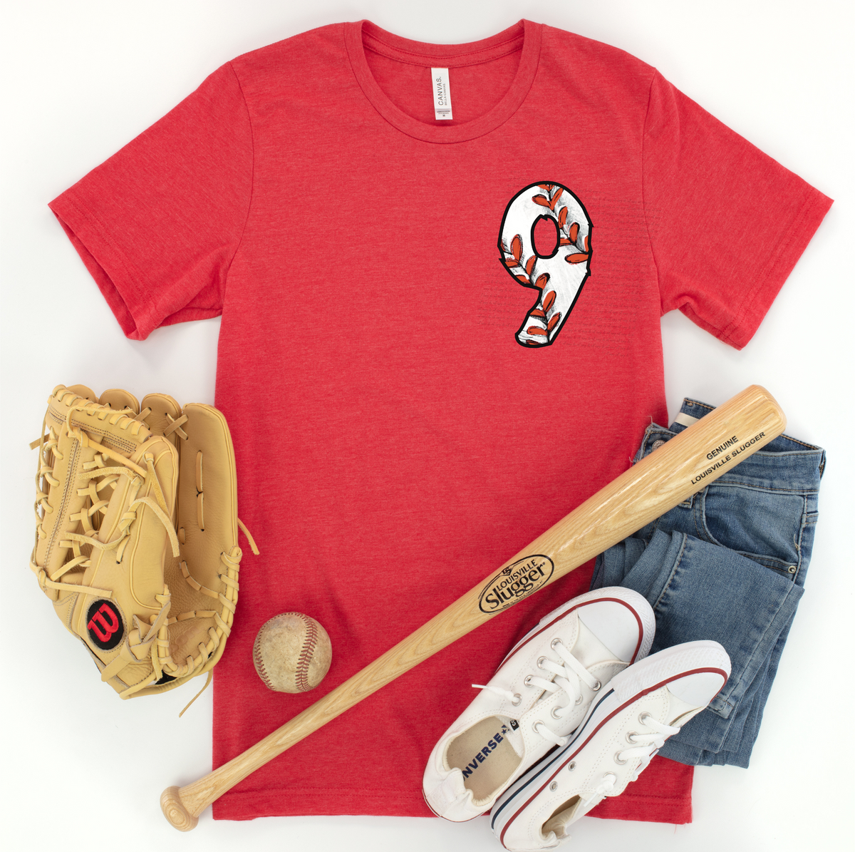 Baseball Numbers DTF transfer (you will receive 2 of each number)