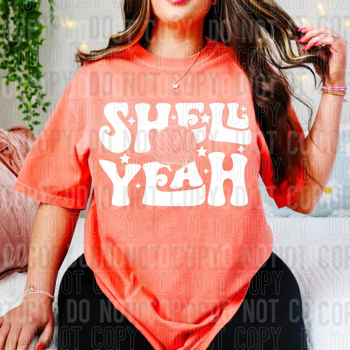 Shell yeah WHITE (SBB) 31421 DTF transfer