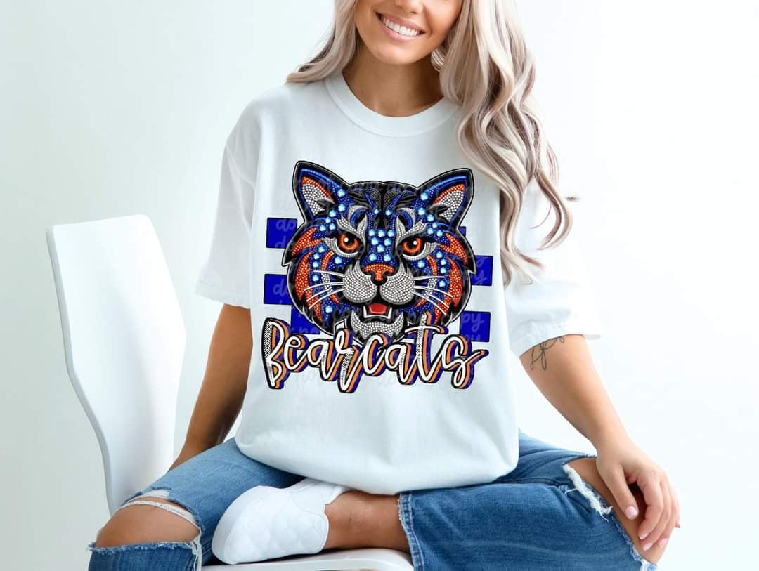 Bearcats checkered background (C’s) 43450 DTF transfer