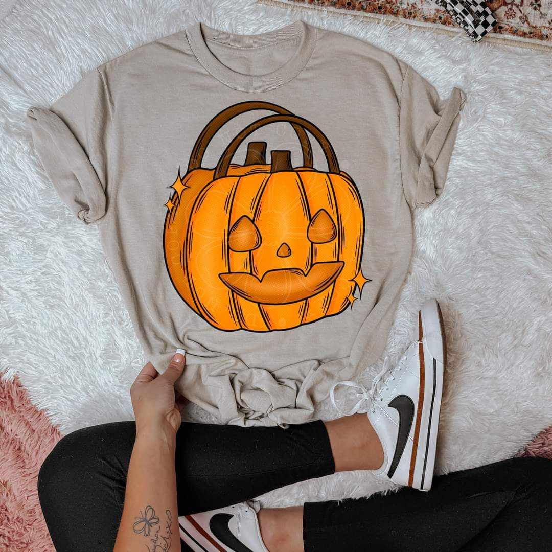 Trick or treat pumpkin bag (LYTTLE) 43480 DTF TRANSFER