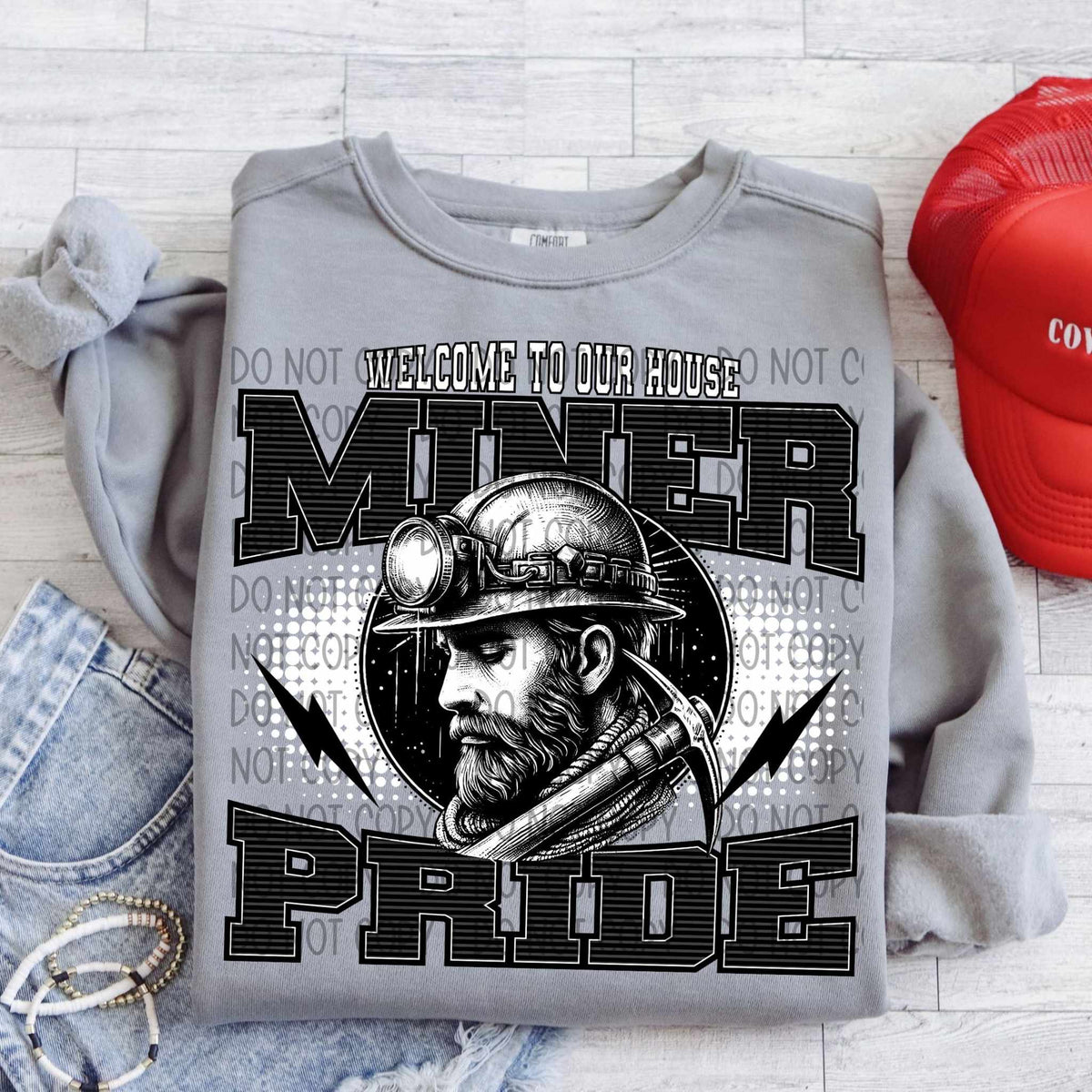 Welcome to our house miner pride 31475 DTF transfer
