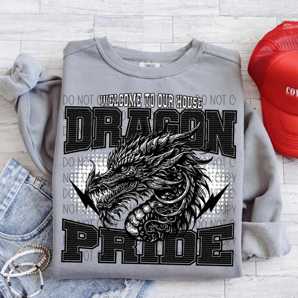 Welcome to our house dragon pride 31474 DTF transfer