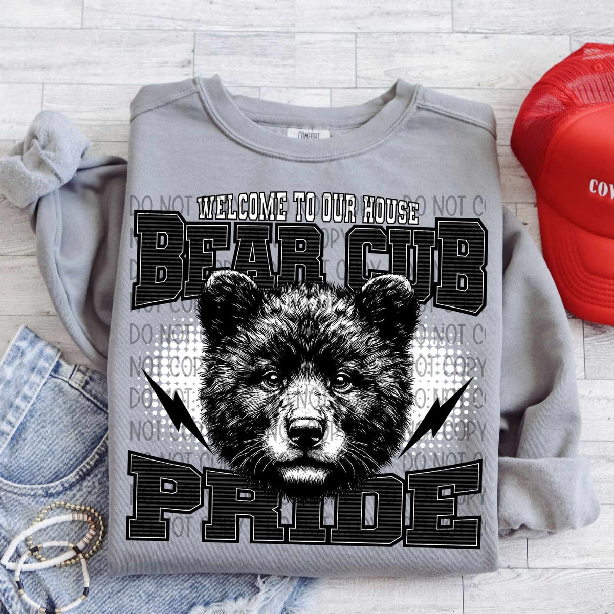 Welcome to our house bear cub pride 31463 DTF transfer