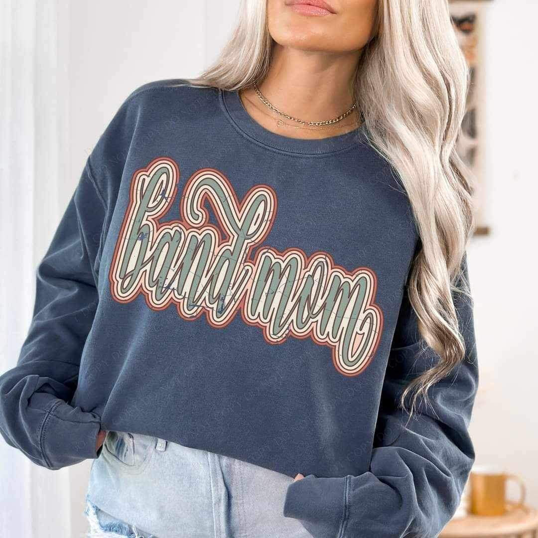 Band mom retro 20982 DTF transfer