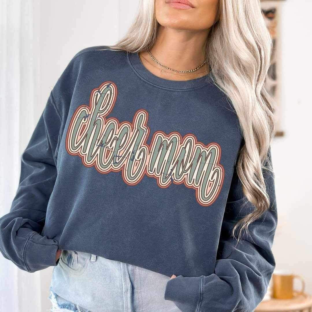 Cheer mom retro 20977 DTF transfer