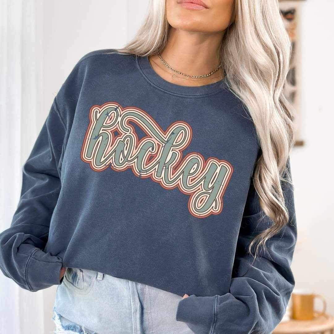 Hockey retro 20975 DTF transfer