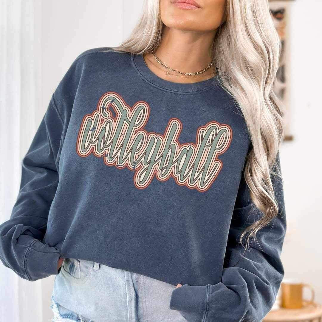 Volleyball retro 20972 DTF transfer