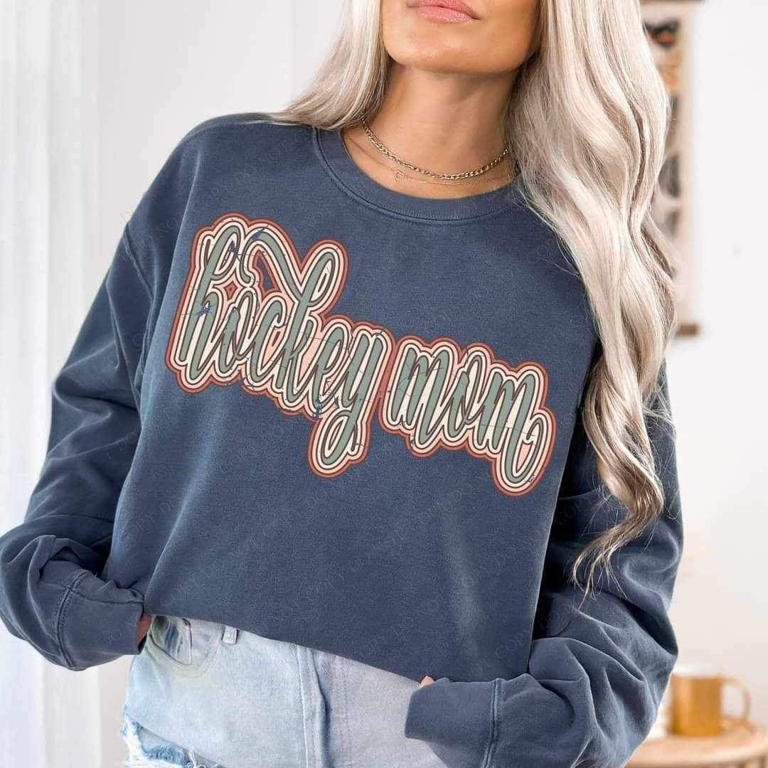 Hockey mom retro 20969 DTF transfer
