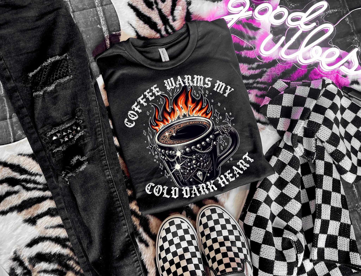 Coffee warms my cold dead heart 31559 DTF transfer
