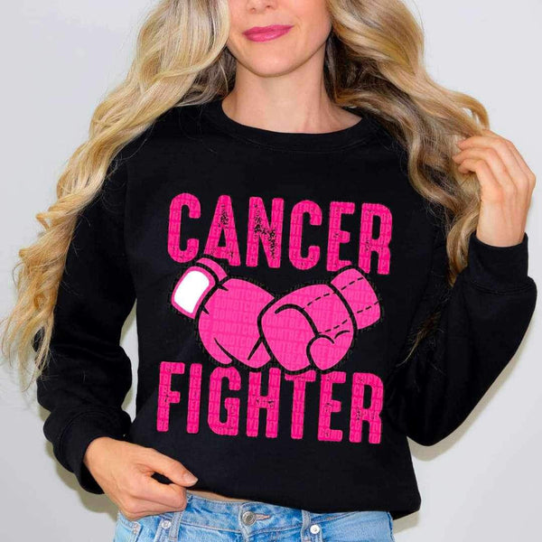 Cancer fighter (pink with boxing gloves) 9813 DTF TRANSFERS