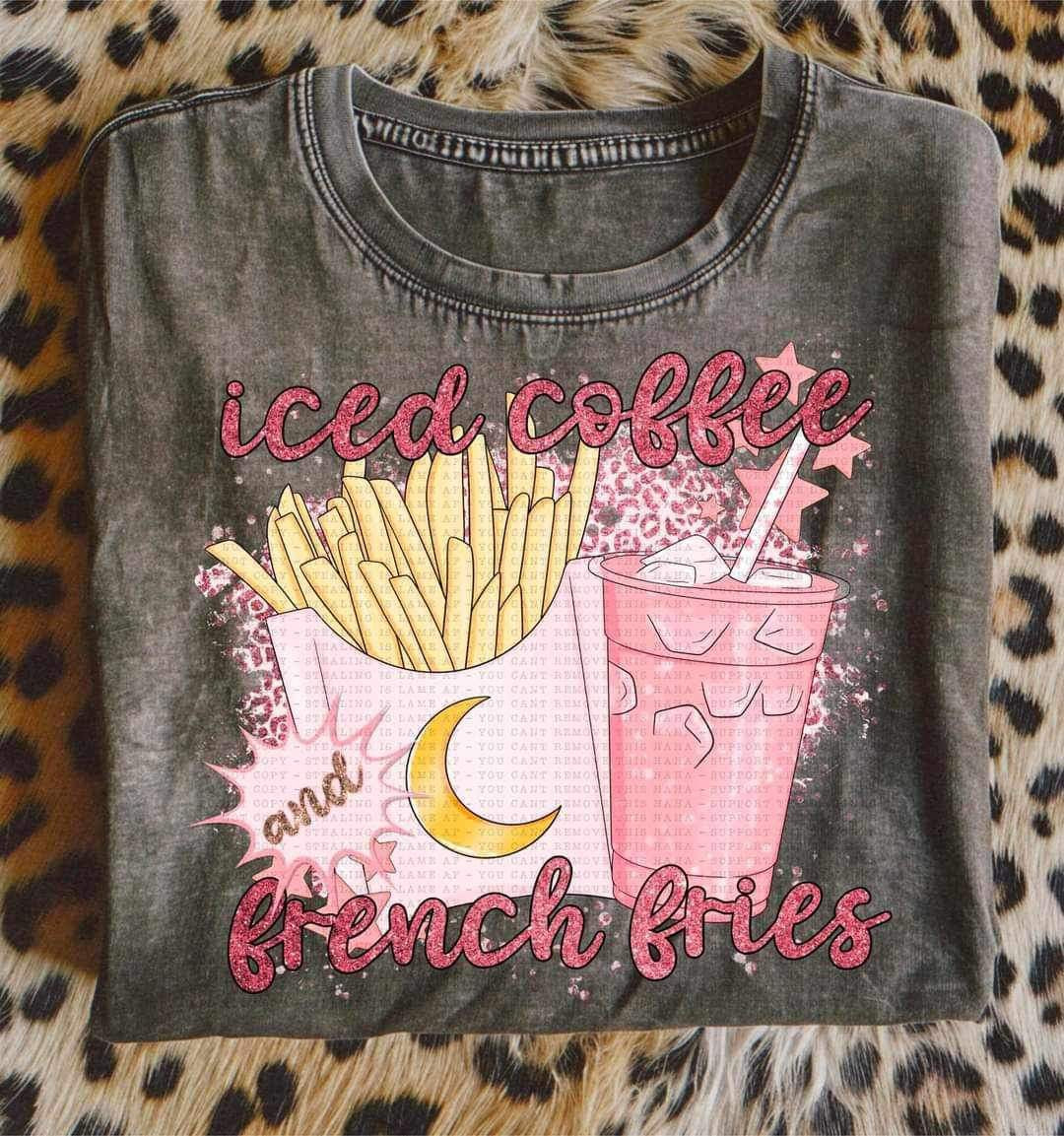 Iced coffee and french fries (LYTTLE) 21024 DTF transfer