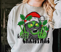 Killer Christmas (green spooky santa) 9829 DTF TRANSFERS