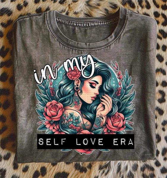 In my self love era girl with blue hair (LYTTLE) 21022 DTF transfer