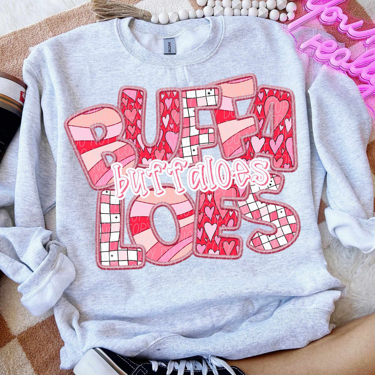 Buffaloes pink groovy (CITY) 79577 DTF transfer