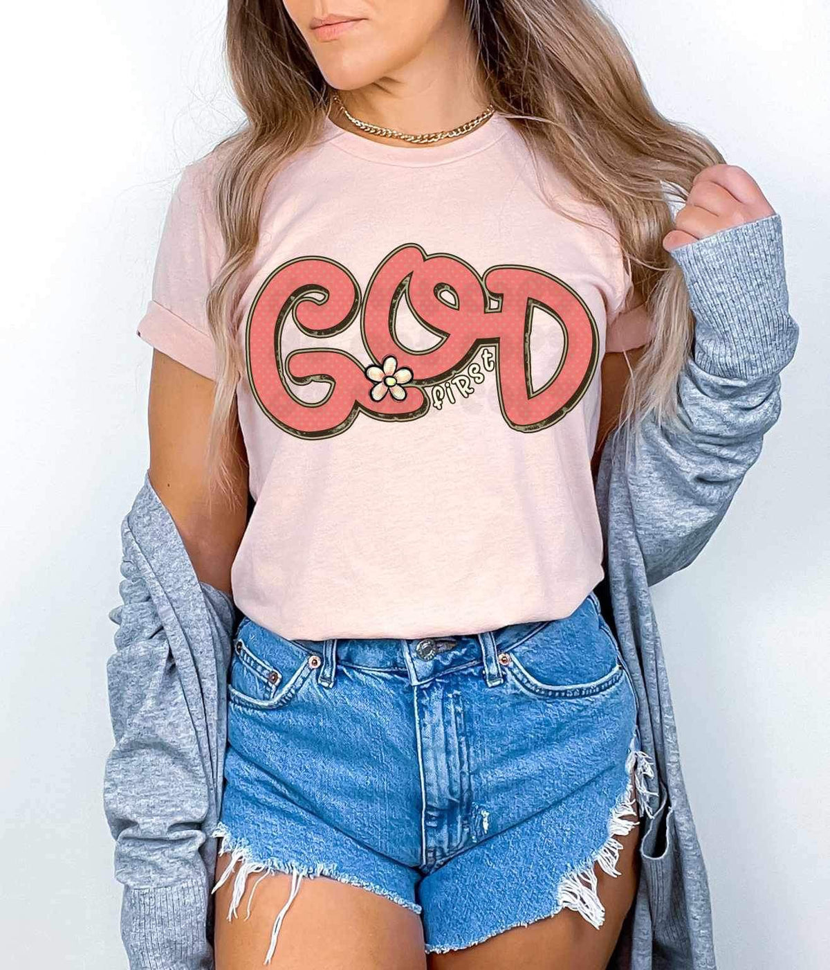 God first pink 21029 DTF transfer