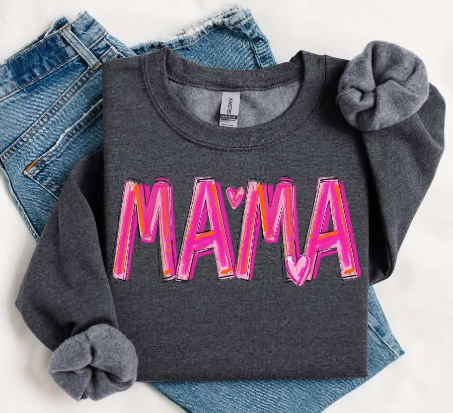 Mama pink brushstroke (S&G) 79670 DTF transfer