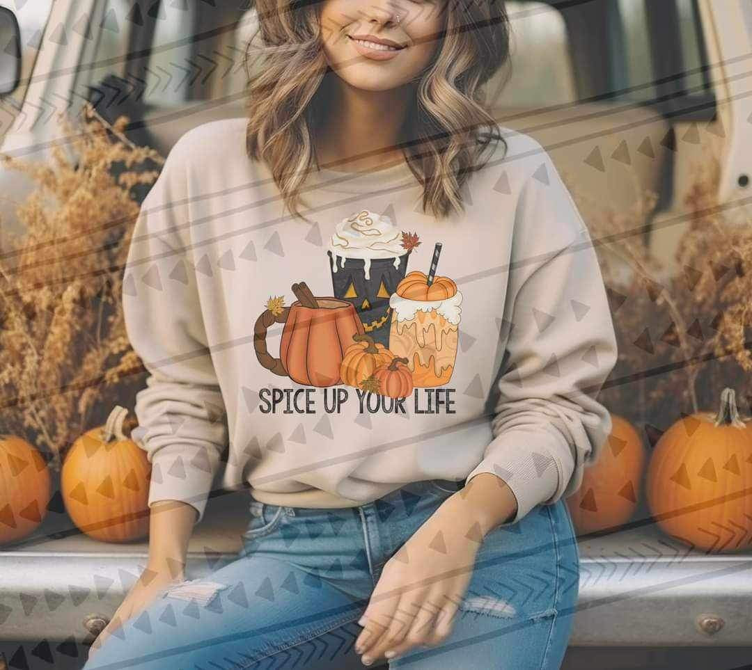 Spice your life lattes 9864 DTF TRANSFER