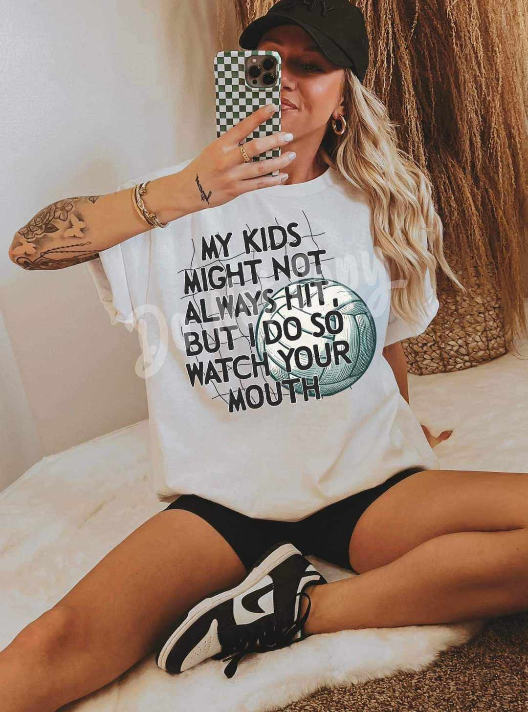 My kids might not always hit, but i do so watch your mouth (RTD) 31585 DTF transfer