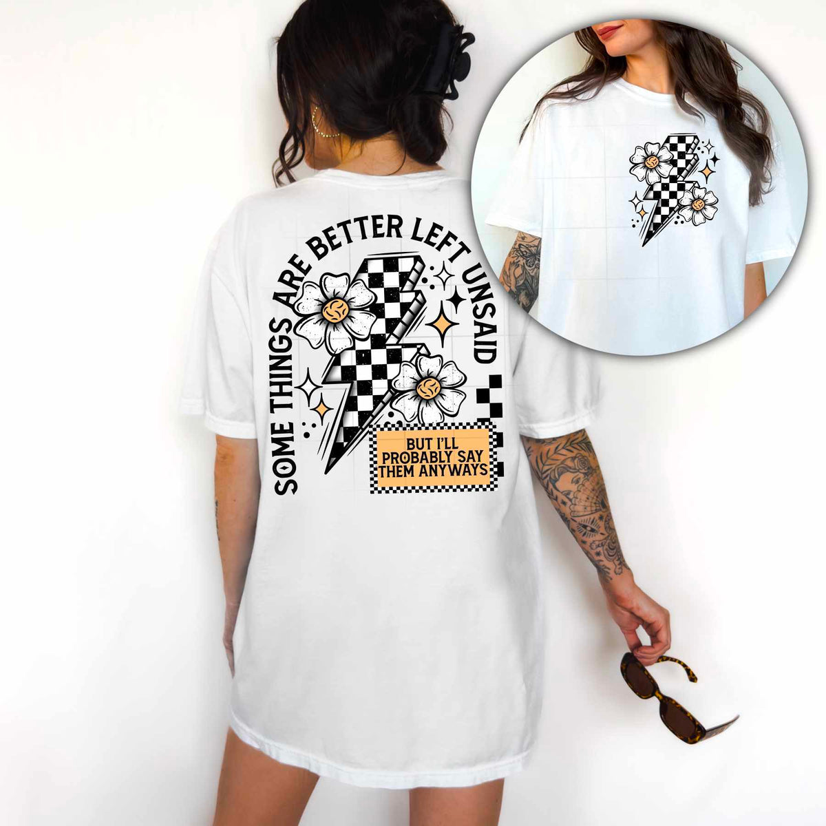 Some things are better left unsaid BLACK BACK (CSC) 79703 DTF transfer