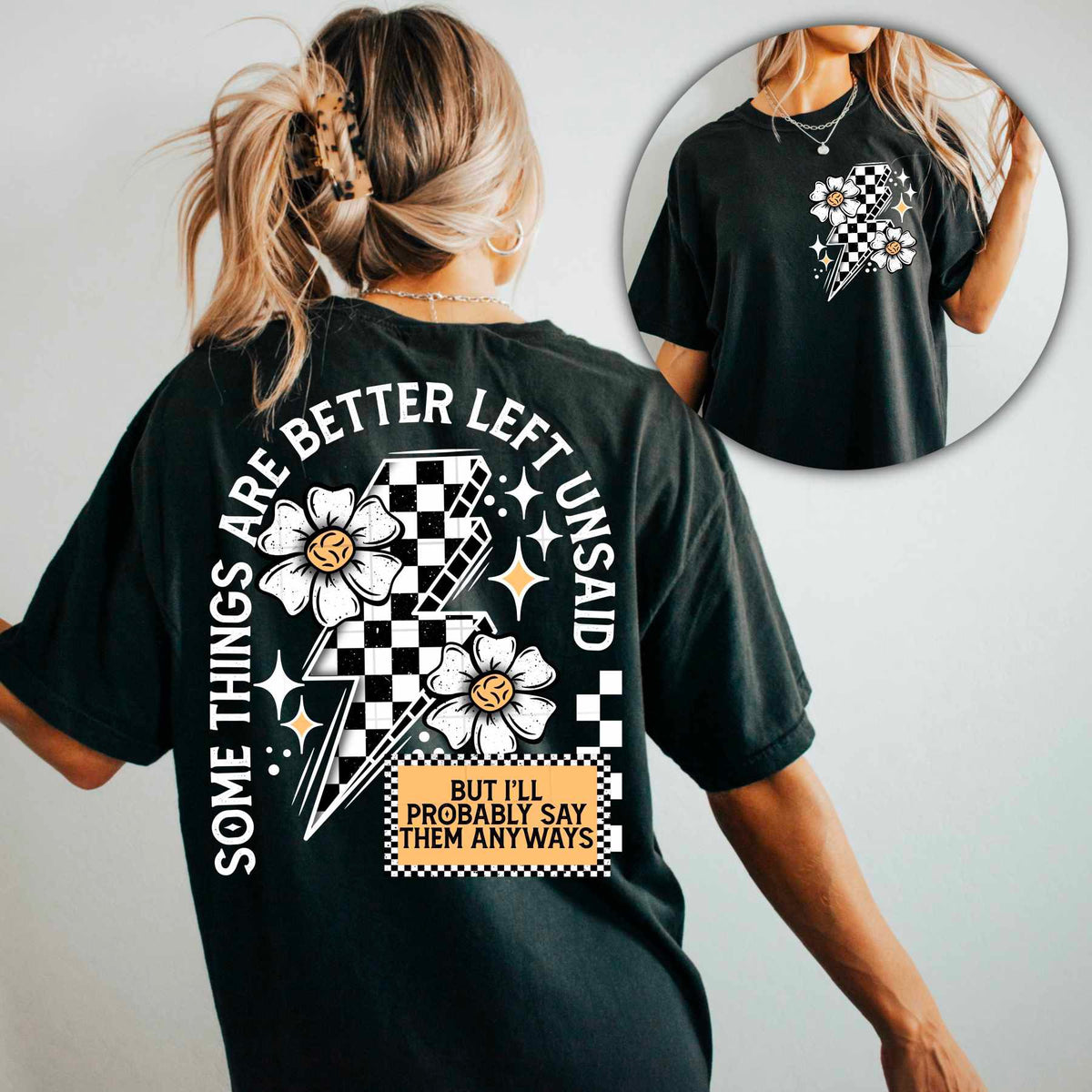 Some things are better left unsaid WHITE BACK (CSC) 79701 DTF transfer