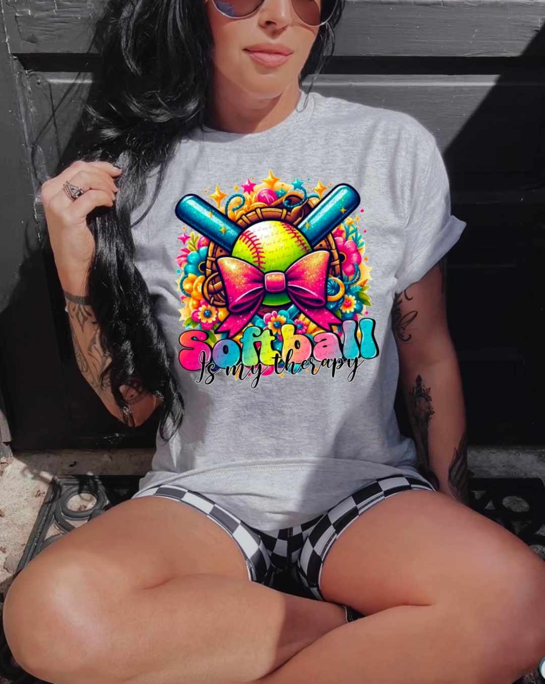 Softball is my therapy (WSD) 31665 DTF transfer