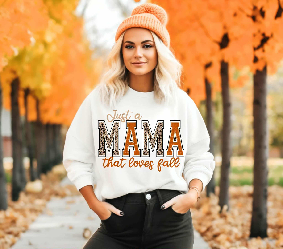 Just a Mama that loves Fall (Linda) DTF transfer