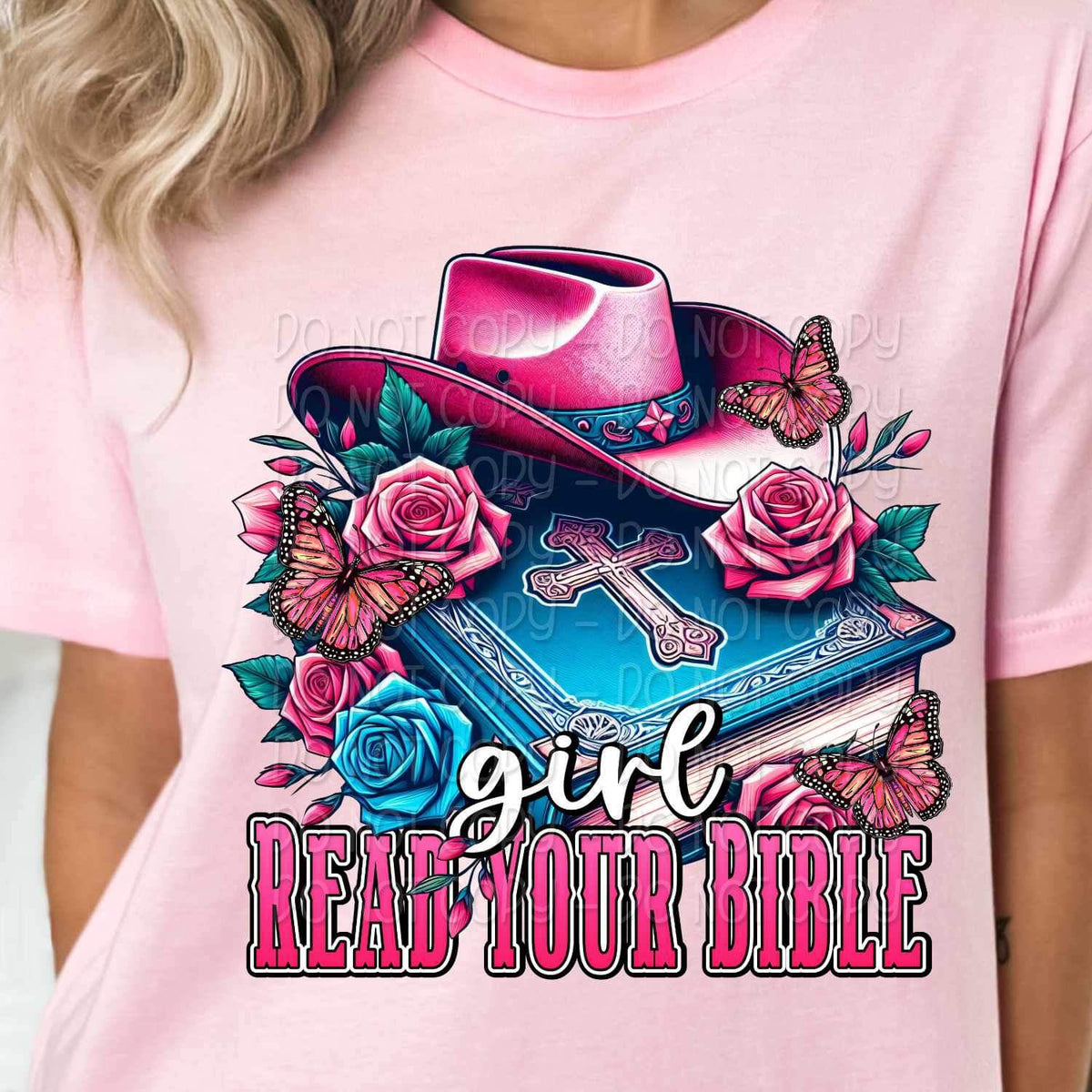 Girl go read your bible 21142 DTF transfer