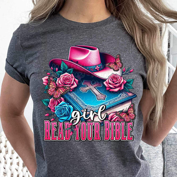 Girl go read your bible 21142 DTF transfer