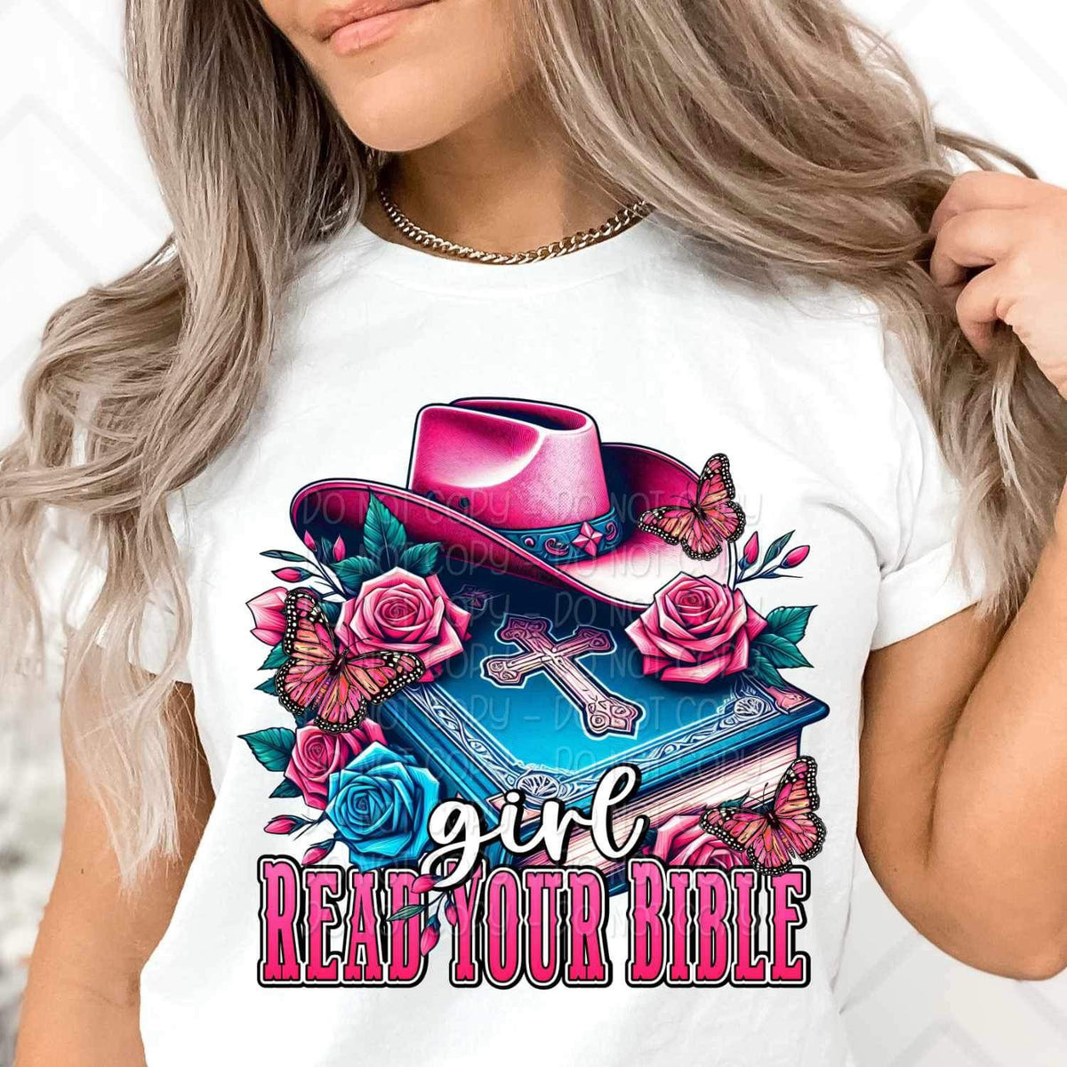 Girl go read your bible 21142 DTF transfer