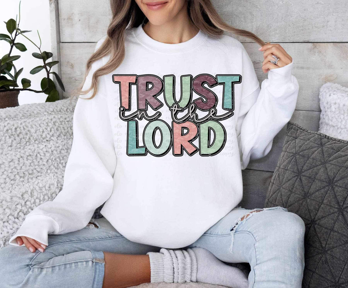 Trust in the lord muted colors 21096 DTF transfer