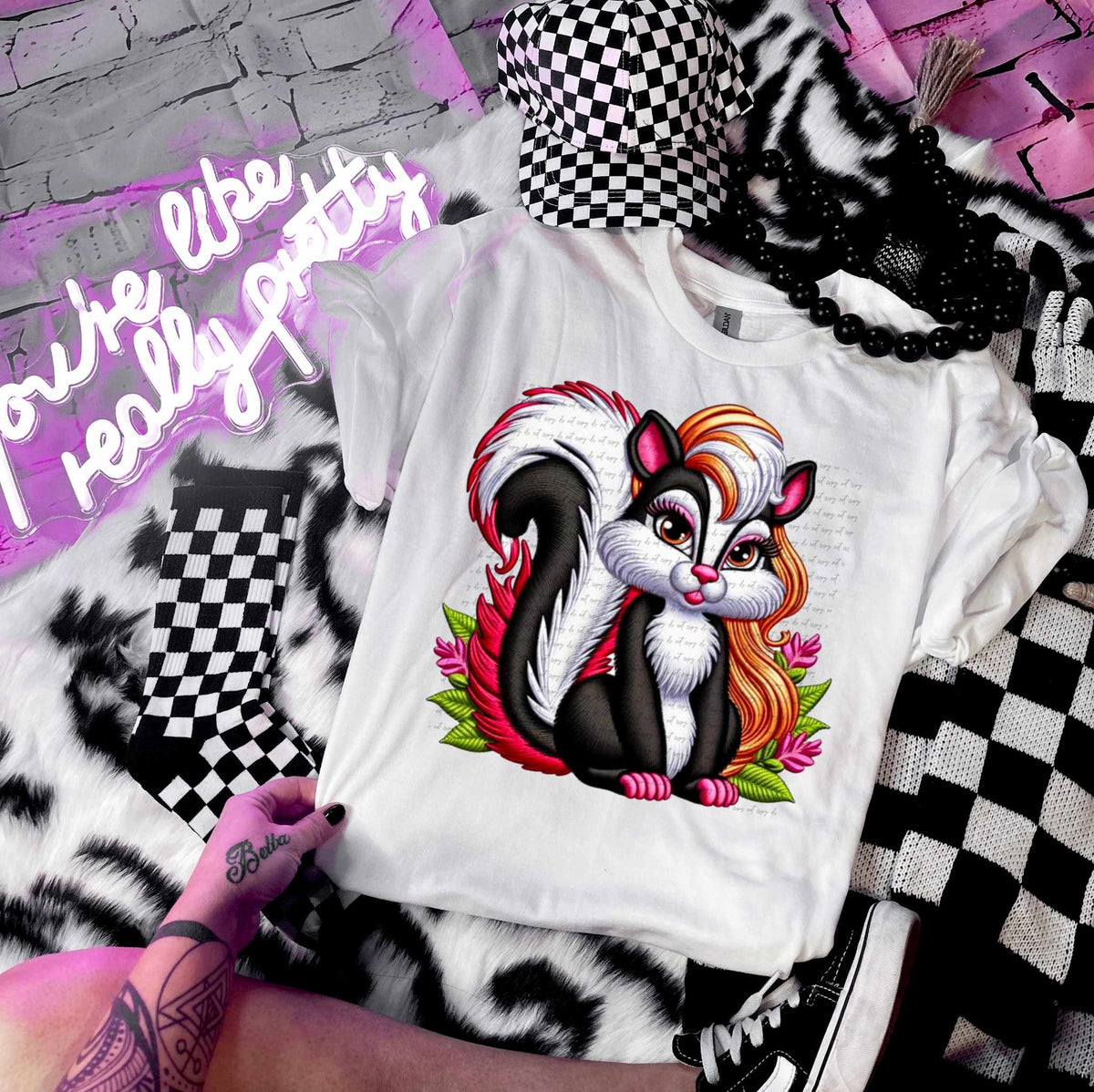 Embroidered skunk (WSD) 31656 DTF transfer