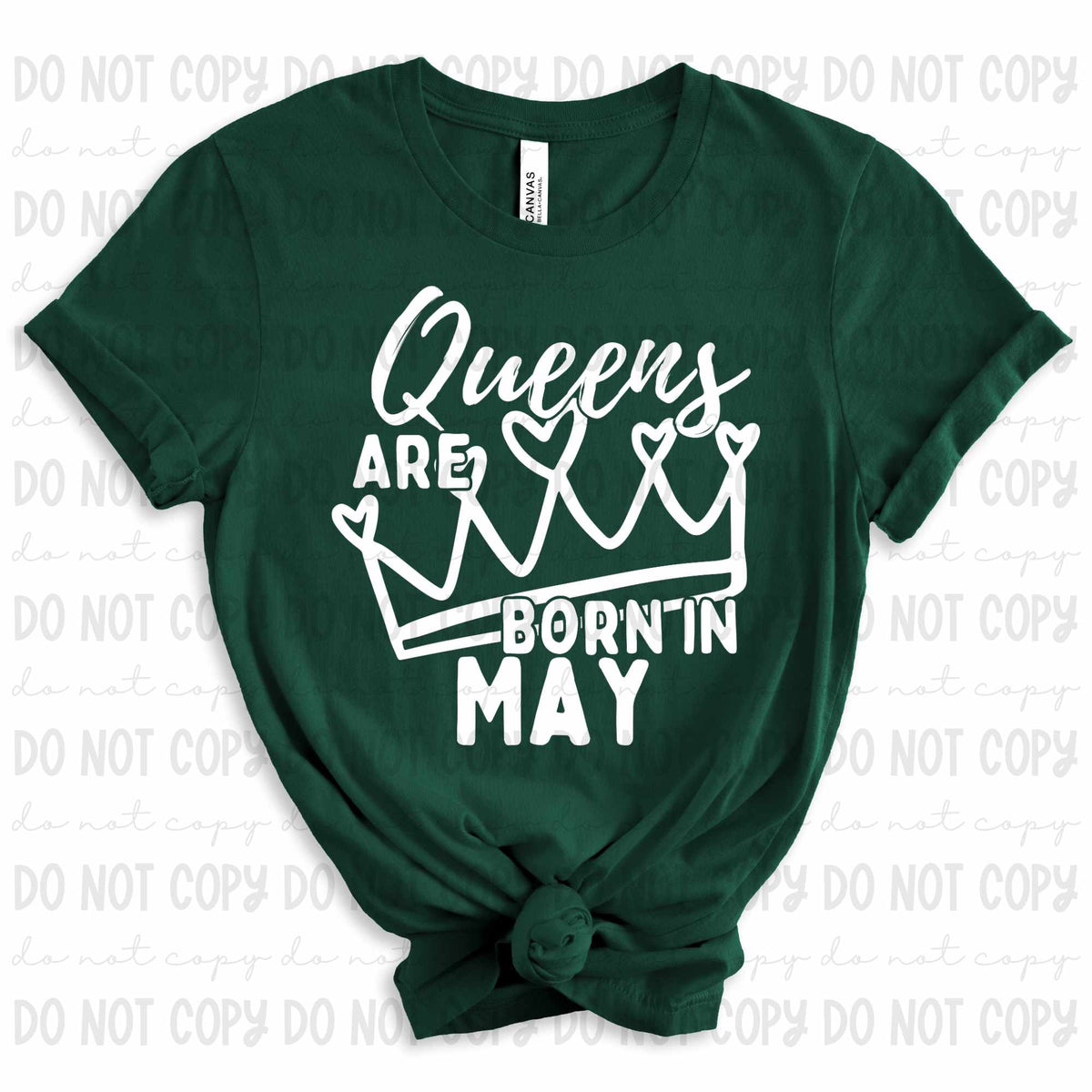 Queens are born in May WHITE (REVEL) 79746 DTF transfer