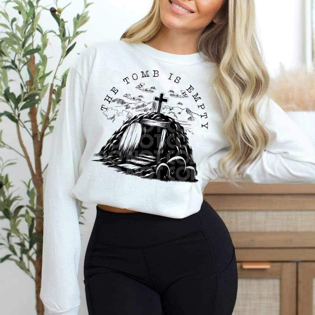 The tomb is empty BLACK 21141 DTF transfer